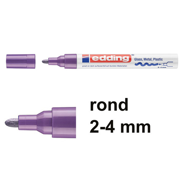 Edding 750 glanslakmarker violet (2 - 4 mm rond) 4-750-9-008 200582 - 1