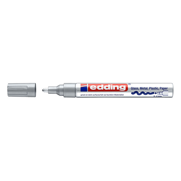 Edding 750 glanslakmarker zilver (2 - 4 mm rond) 4-750-9-054 240508 - 1