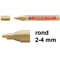 Edding 750 lakmarker goud (2 - 4 mm rond) 4-750053 200590