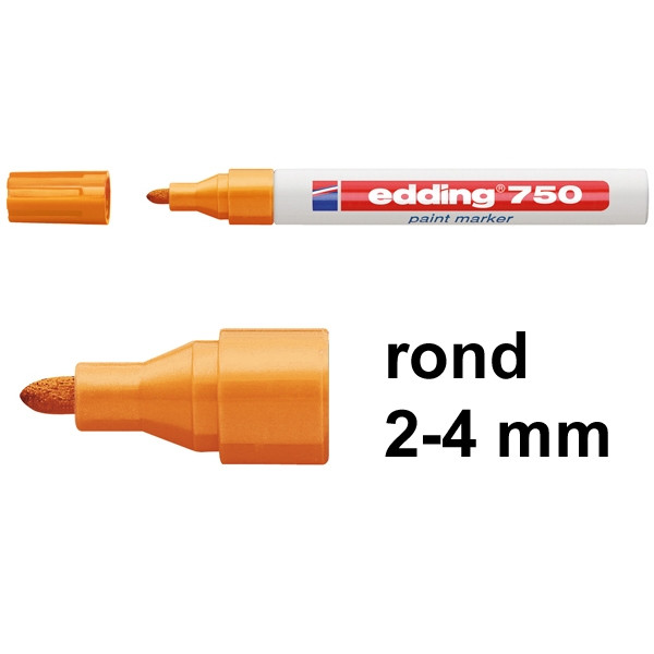 Edding 750 lakmarker oranje (2 - 4 mm rond) 4-750006 200578 - 1
