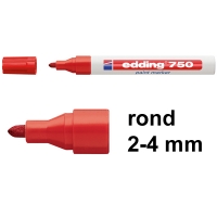 Edding 750 lakmarker rood (2 - 4 mm rond) 4-750002 200570