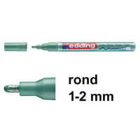 Edding 751 glanslakmarker metallic groen (1-2 mm rond) 4-751-9-074 239371