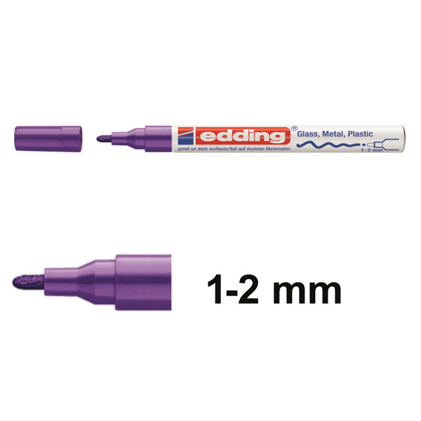 Edding 751 glanslakmarker violet (1 - 2 mm rond) 4-751-9-008 200610 - 1