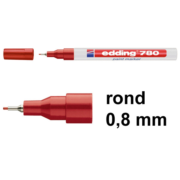 Edding 780 lakmarker rood (0,8 mm rond) 4-780002 200626 - 1