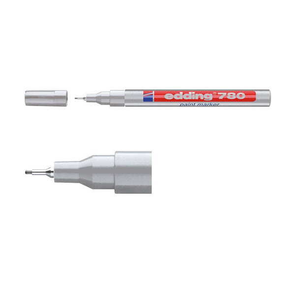 Edding 780 lakmarker zilver (0,8 mm rond) 4-780054 200636 - 2