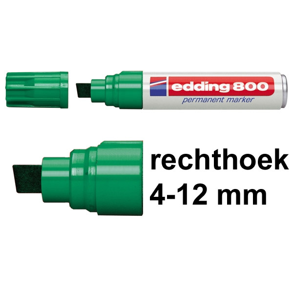 Edding 800 permanent marker groen (4 - 12 mm beitel) 4-800004 200514 - 1