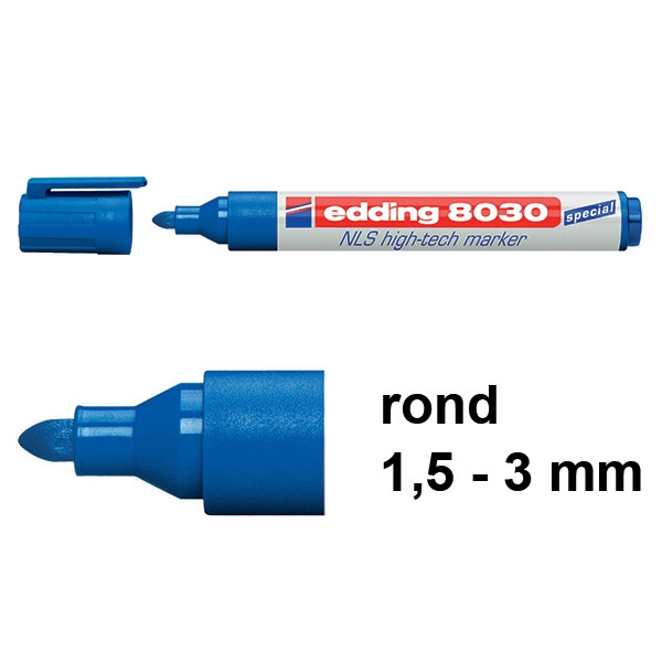 Edding 8030 NLS high-tech marker blauw (1,5 - 3 mm rond) 4-8030003 239196 - 1