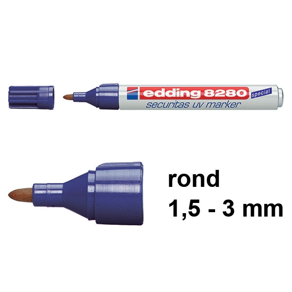 Edding 8280 securitas uv-marker (1,5 - 3 mm rond) 4-8280100 239198 - 1