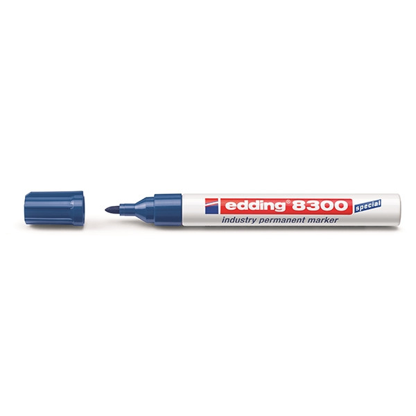 Edding 8300 industriële permanent marker blauw (1,5 - 3 mm rond) 48300003 239310 - 1