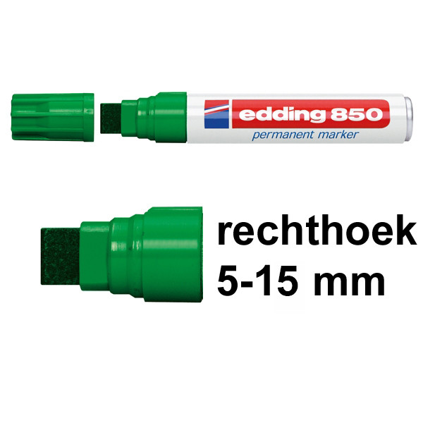 Edding 850 permanent marker groen (5 - 15 mm beitel) 4-850004 200550 - 1