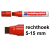 Edding 850 permanent marker rood (5 - 15 mm beitel)