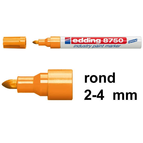 Edding 8750 industriële paint marker oranje (2 - 4 mm rond) 4-8750006 200780 - 1