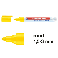 Edding 95 glasmarker geel (1,5 - 3 mm rond) 4-95005 240586