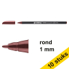 Aanbieding: 10x Edding 1200 viltstift Engels rood (1 mm rond) 239564 - 1