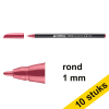 Aanbieding: 10x Edding 1200 viltstift karmijnrood (1 mm rond) 239571 - 1
