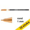 Aanbieding: 10x Edding 1200 viltstift lichtoranje (1 mm rond) 239574 - 1