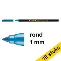 Aanbieding: 10x Edding 1200 viltstift metallic blauw (1 mm rond)