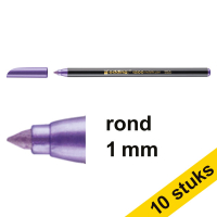 Aanbieding: 10x Edding 1200 viltstift metallic paars (1 mm rond) 239582