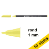 Aanbieding: 10x Edding 1200 viltstift neongeel (1 mm rond) 239576 - 1