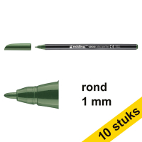 Aanbieding: 10x Edding 1200 viltstift olijfgroen (1 mm rond) 239580