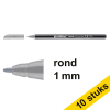Aanbieding: 10x Edding 1200 viltstift zilvergrijs (1 mm rond) 239594 - 1