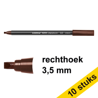 Aanbieding: 10x Edding 1255 kalligrafiepen donkerbruin (3,5 mm) 239597