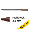 Aanbieding: 10x Edding 1255 kalligrafiepen donkerbruin (3,5 mm) 239597 - 1