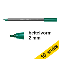 Aanbieding: 10x Edding 1255 kalligrafiepen flesgroen (2 mm) 239599