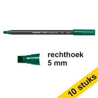 Aanbieding: 10x Edding 1255 kalligrafiepen flesgroen (5 mm)