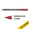 Aanbieding: 10x Edding 1255 kalligrafiepen karmijn (2 mm) 239602 - 1