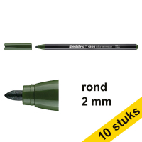 Aanbieding: 10x Edding 1300 viltstift olijfgroen (2 mm rond) 239634