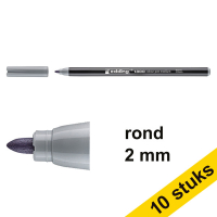 Aanbieding: 10x Edding 1300 viltstift zilvergrijs (2 mm rond) 239645