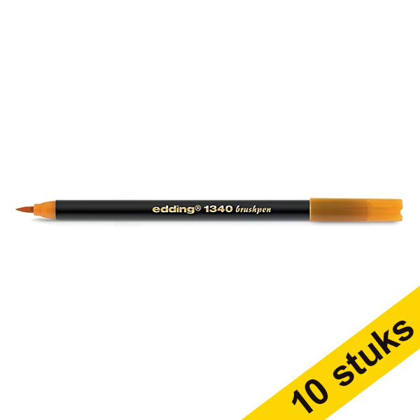 Aanbieding: 10x Edding 1340 brushpen oranje 239659 - 1