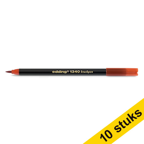 Aanbieding: 10x Edding 1340 brushpen rood 239661 - 1