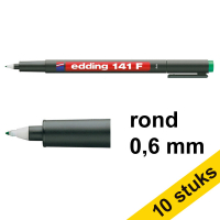 Aanbieding: 10x Edding 141F OHP marker groen (0,6 mm rond)