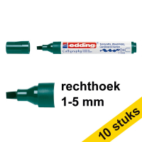 Aanbieding: 10x Edding 1455 kalligrafiepen flesgroen (1 - 5 mm) 239702