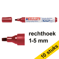 Aanbieding: 10x Edding 1455 kalligrafiepen karmijn (1 - 5 mm) 239703