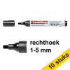 Aanbieding: 10x Edding 1455 kalligrafiepen zwart (1 - 5 mm) 239705 - 1