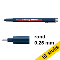 Aanbieding: 10x Edding 1800 profipen blauw (0,25 mm)