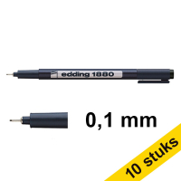 Aanbieding: 10x Edding 1880 drawliner (0,1 mm)