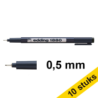 Aanbieding: 10x Edding 1880 drawliner (0,5 mm)