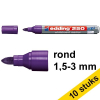 Aanbieding: 10x Edding 250 whiteboard marker violet (1,5 - 3 mm rond) 262314 - 1