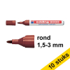 Aanbieding: 10x Edding 3000 permanent marker bruin (1,5 - 3 mm rond) 240559 - 1