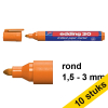 Aanbieding: 10x Edding 30 brilliant paper marker oranje (1,5 - 3 mm rond) 239540 - 1