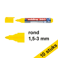 Aanbieding: 10x Edding 360 whiteboard marker geel (1,5 - 3 mm)