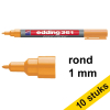 Aanbieding: 10x Edding 361 whiteboard marker oranje (1 mm rond) 239509 - 1