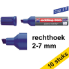 Aanbieding: 10x Edding 365 whiteboard marker blauw (2 - 7 mm beitel) 239765 - 1