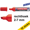 Aanbieding: 10x Edding 365 whiteboard marker rood (2 - 7 mm beitel) 239767 - 1