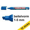 Aanbieding: 10x Edding 383 flipchart marker blauw (1 - 5 mm beitel) 239769 - 1
