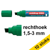 Aanbieding: 10x Edding 388 flipchart marker groen (4 - 12 mm beitel) 239774 - 1